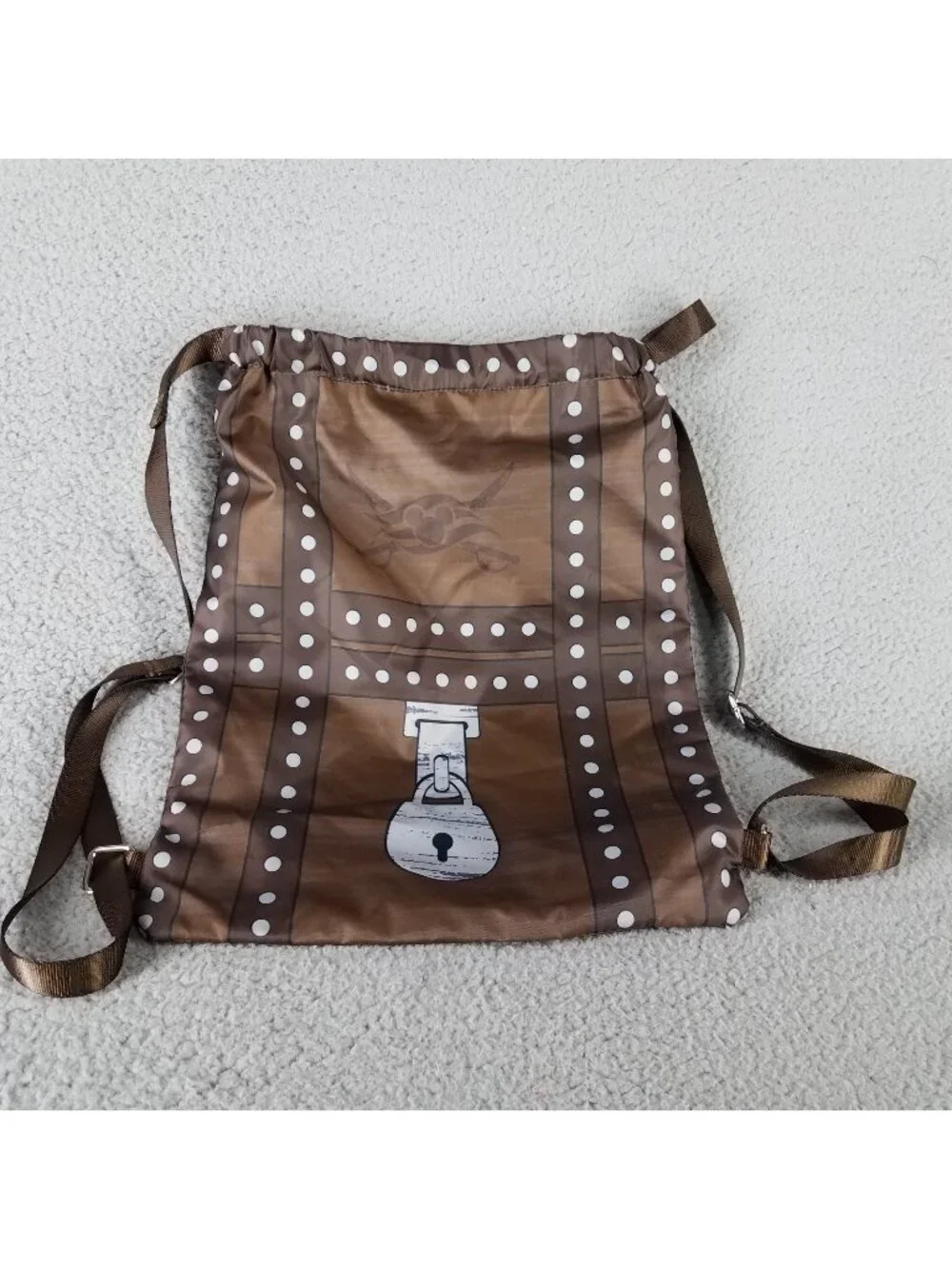 Disney Cruise Line Backpack Mickey's Pirate Chest Travel Lightweight Brown
